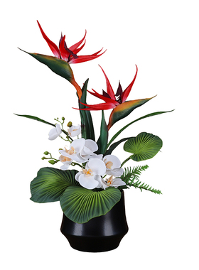 现代简约仿真花艺高级感样板间插花家居玄关民宿前台餐桌假花装饰