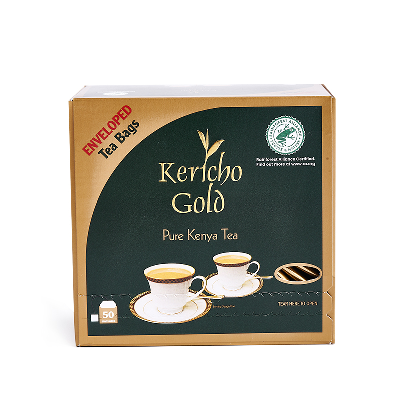 KerichoGold英式肯尼亚红茶包50袋独立装奶茶制作冷泡原装进口