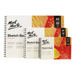 蒙玛特  美术空白素描本16K速写本双螺旋本绘画写生本A3/A4/A5/A6画本不透色活页草稿本中学生画画本专用