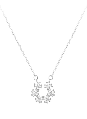 幸运马蹄；好运马不停蹄纯银项链