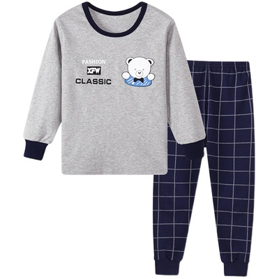 儿童100%纯棉秋衣秋裤内衣套装