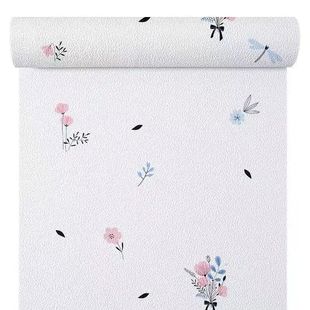 蜻蜓掉灰专用卧室客厅宿舍墙壁纸2024新款自粘防水防潮儿童房布贴