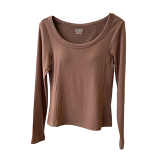 醋酸+真丝+羊毛！乳胶胸垫一体打底衫！面穿bra显瘦保暖T恤女25新