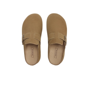 热风勃肯鞋女2026年春秋新款复古休闲外穿拖鞋百搭半拖舒适女鞋子