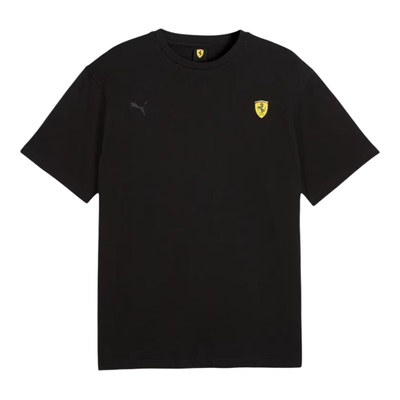 Ferrari法拉利车队男士T恤棉质吸汗PUMA联名款赛车服夏季运动短袖