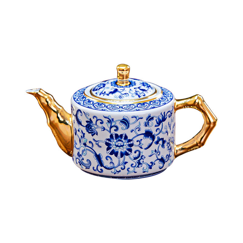 景德镇珐琅彩骨瓷小茶壶