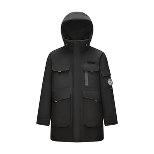 [商场同款]森马中国国家地理羽绒服男鹅绒外套2024冬防雨防风发热