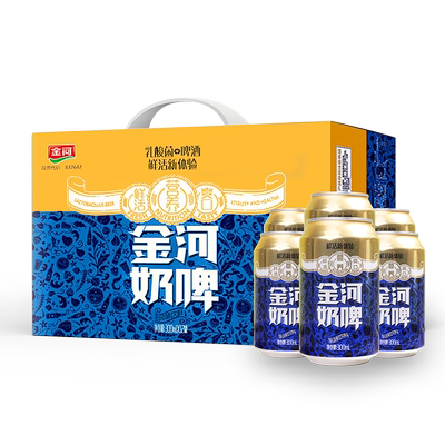 金河奶啤300ml宁夏罐装酸奶饮品