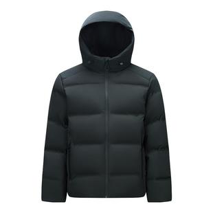 森马羽绒服男无缝压胶连帽外套防泼水户外上衣冬装简约休闲90绒子