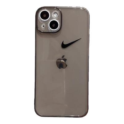 苹果16透明黑防摔手机壳