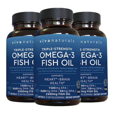 viva鱼油90粒*3瓶DPA鱼油组合