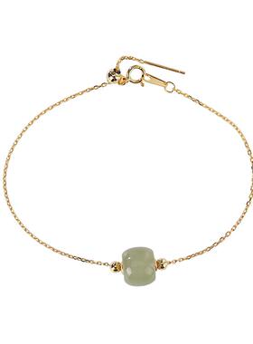 925银路路通和田玉手链饰品纯银新款国潮中式高级感复古首饰礼物