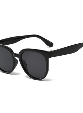 白框墨镜欧美时尚防紫外线太阳眼镜拍照女大脸高级感ins显瘦眼镜