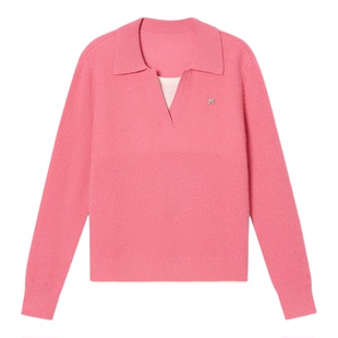 【山羊绒】诗篇专选假两件海鸥式翻领打底羊绒毛衫2025冬款