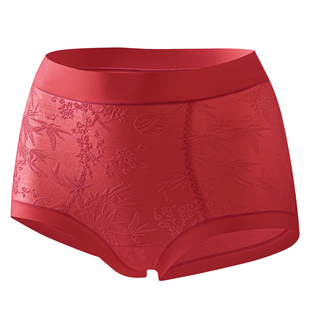 肌感丝绸内裤女本命年红色内裤女2025新款桑蚕丝内裤10A抑菌纯棉