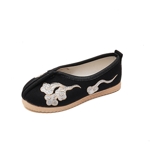 男童汉服鞋春秋男孩配汉服的鞋子小学生古装布鞋儿童小少爷男鞋