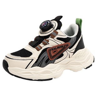 小黄鸭童鞋男童鞋子2025新款秋冬款加绒二棉保暖儿童纽扣运动鞋潮