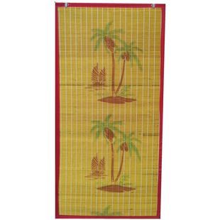 竹子门帘家用防蚊帘子2023新款竹门帘室外防晒竹帘子遮挡帘竹屏风