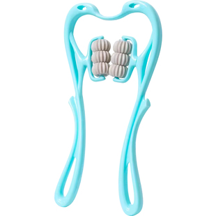 颈椎按摩神器多功能揉捏家用手动夹脖子滚轮肩颈酸痛颈部按摩器仪