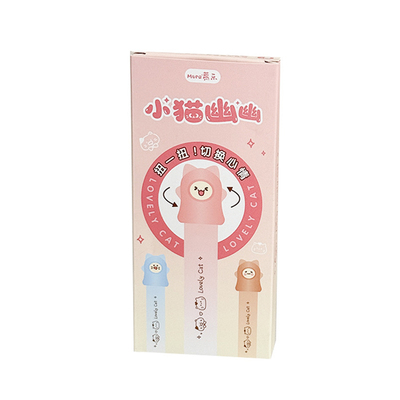 小猫幽幽旋转中性笔变脸表情笔