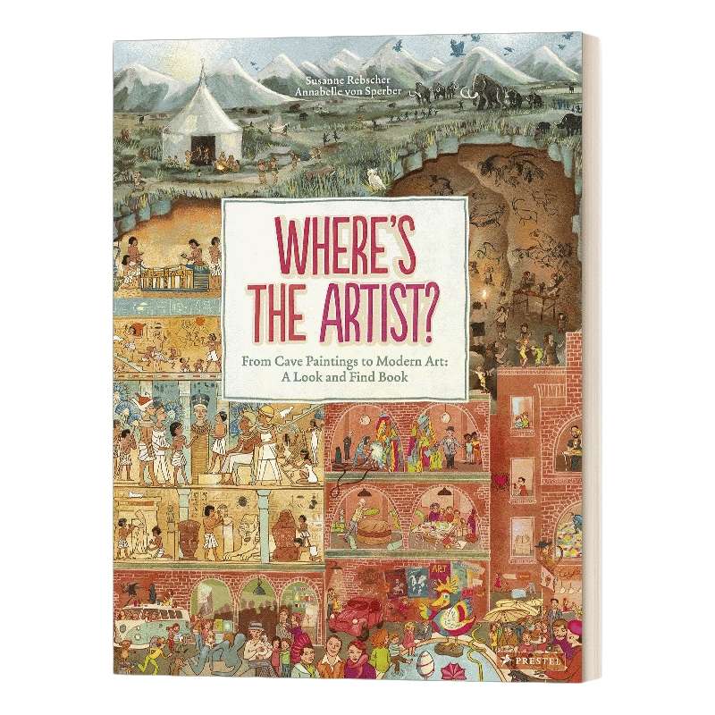 英文原版 Where's the Artist? 艺术家在哪里 从洞穴到绘画再到现代艺术一本找找书 精装 英文版 进口英语原版书籍