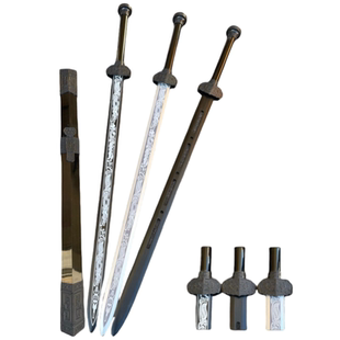 古风木剑汉剑秦剑男孩儿童玩具木刀唐横刀武式刀武术练习宝剑带鞘