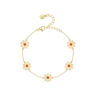 NARCII元气非洲菊手链轻奢小众精致女新款925银手镯手饰新年礼物