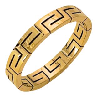 复古冷淡风高级感素圈钛钢18k金不掉色戒指女小众设计情侣对戒男