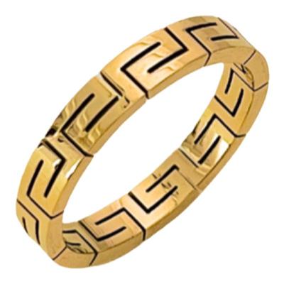 钛钢复古素圈不掉色戒指大码男女