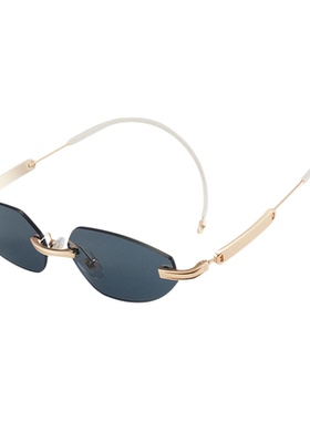 欧美风复古ins痞帅无框装饰眼镜