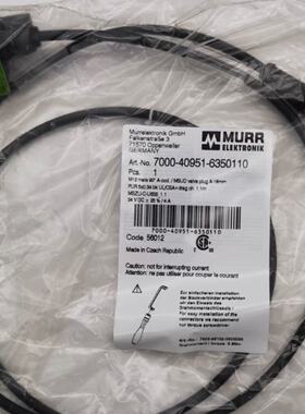 议价MURR7000-40951-6350110德国穆尔连接器全新现货