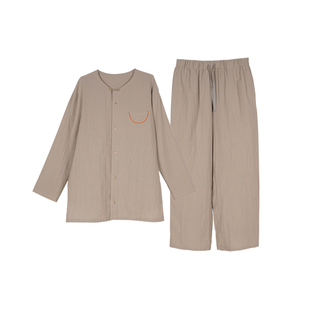 chao柔软双层棉布 纯棉亲肤 春秋季男款家居服睡衣套装