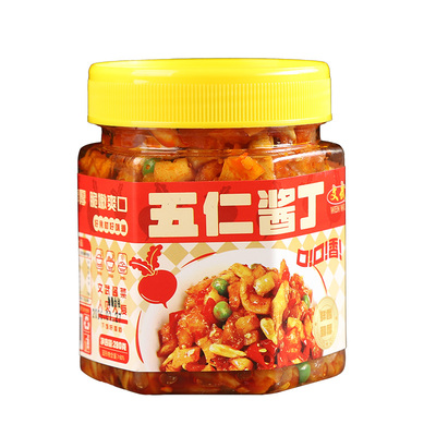 五仁酱丁下饭菜瓶装开胃味小咸菜大全批发特产熟食配粥拌饭酱腌菜
