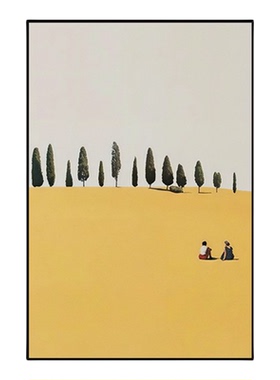抽象简约走廊装饰画文艺简约
