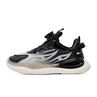 回力男童篮球鞋2026春季新款学生训练防滑减震皮面加绒儿童运动鞋