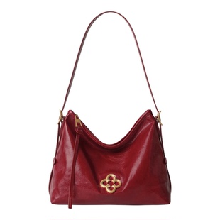 卡思乐mini小松涛托特包2026新款红色婚包通勤单肩斜挎hobo腋下包