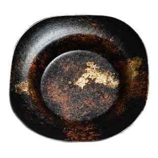 复古洒金彩铜杯托 小巧铜杯垫铜茶托 茶道铜垫隔热垫茶杯垫杯托垫