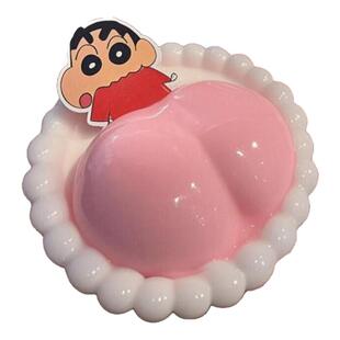 拍马屁股巨型蜡笔小新屁屁卡片硅胶模具慕斯捏捏乐布丁马屁股模具