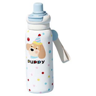 德国EA保温杯女高颜值可爱儿童吸管水杯学生上学专用不锈钢杯子