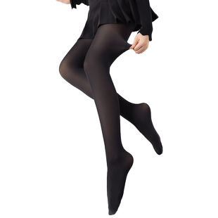 梦娜丝袜女春秋款35D分段压力袜防勾丝钢丝袜瘦腿袜黑色连裤袜