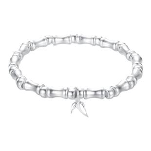 竹节9999足银手链女纯银2026年新款轻奢小众设计情人节礼物送女友