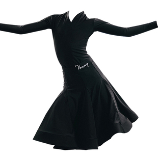 薇妮少儿拉丁舞规定服比赛服专业服装女童女定制赛服舞蹈服演出服