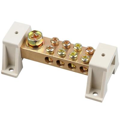 零线端子排12*18接地铜排双排地线排配电箱接线排机房接线端子排