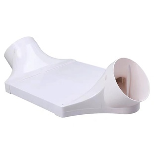 新风系统过梁器PVC管扁管免打孔横梁连接器75/110/160/200绕梁器