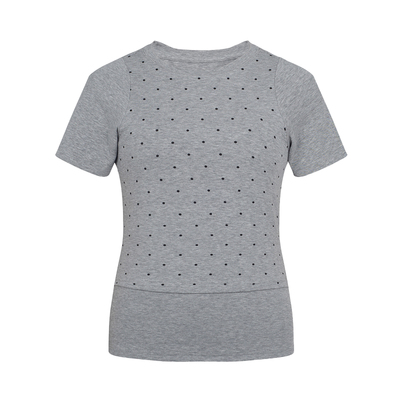 FUNNEL IN原创设计 三色波点短袖T恤女夏季圆领修身显瘦小众上衣