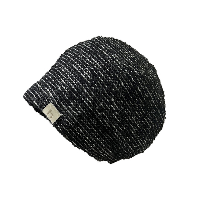 亮丝针织堆堆帽秋冬保暖