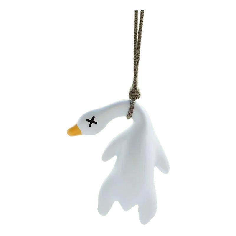 紫外线变色烤鸭挂件温感变色烧鸭挂件包包挂饰汽车手机创意钥匙扣