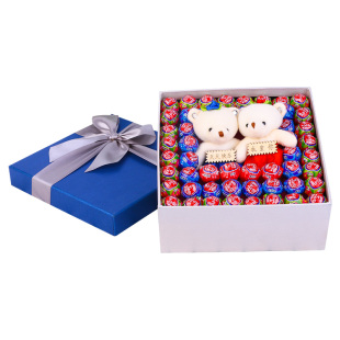 真知棒棒棒糖荔枝草莓味蓝莓荔枝味礼盒装女友情人节新年创意礼物