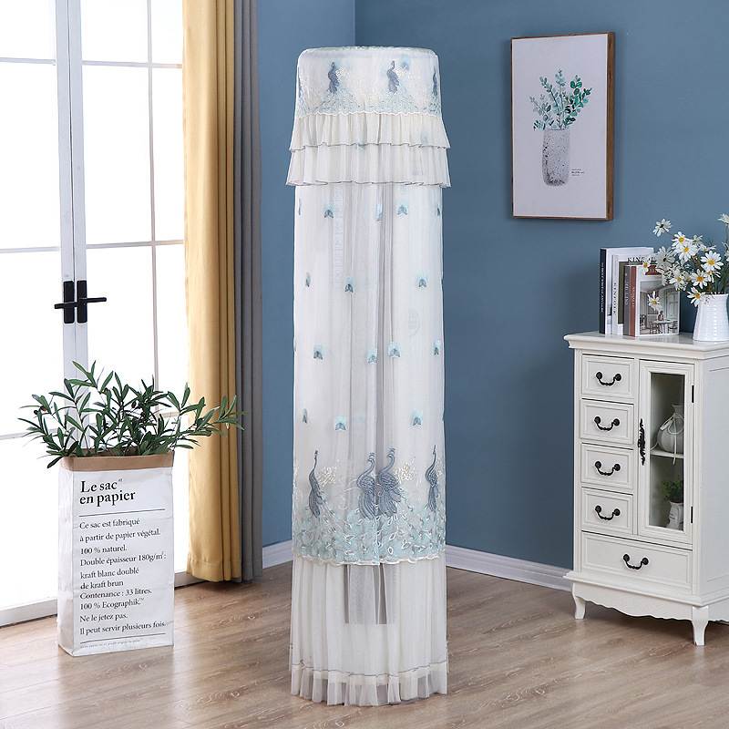 批发厂家开机不取圆形圆柱立式空调防尘罩套客厅罩柜机匹罩3