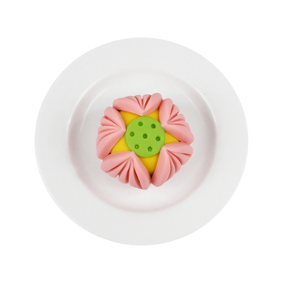 卡通莲花馒头模具荷花造型可爱花样豆包面食家用辅食烘焙切模工具